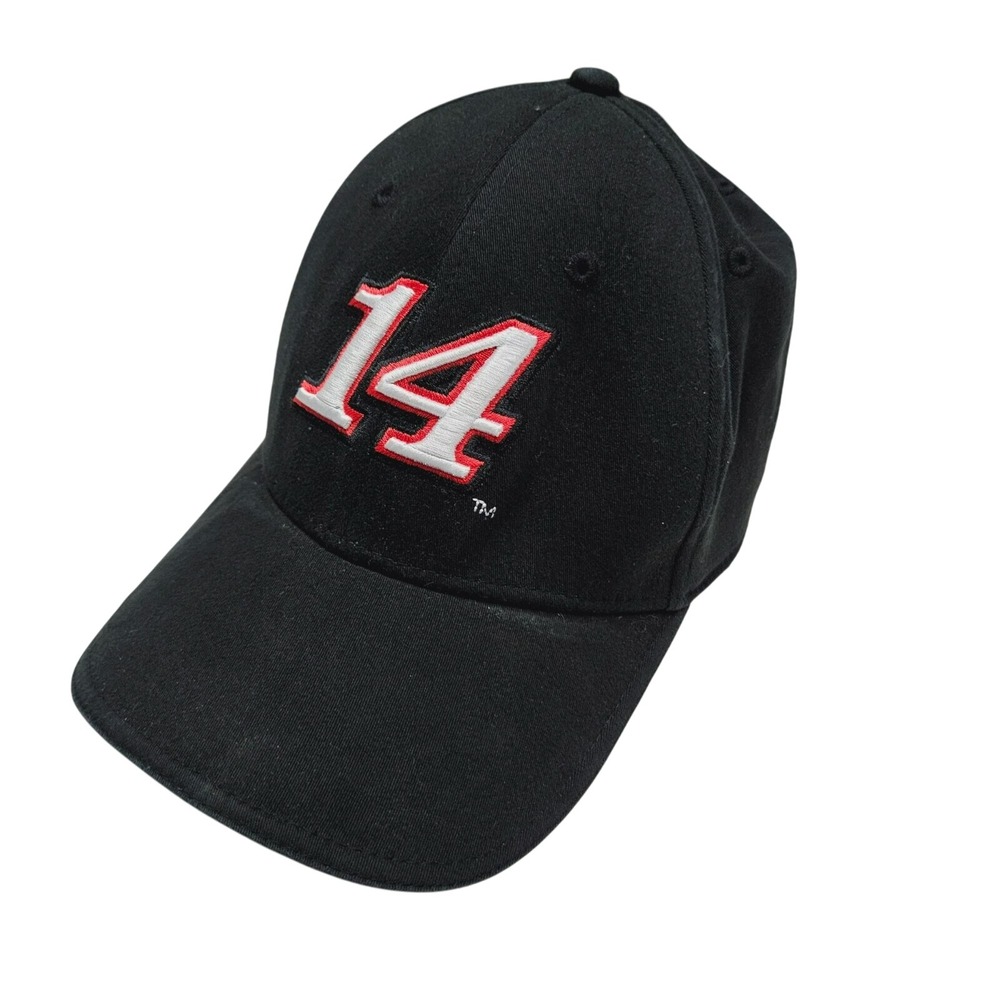 NASCAR #14‎ Baseball Cap Black Embroidered Motorsport Racing Fan Hat